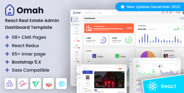 Omah – React Real Estate Admin Dashboard Template