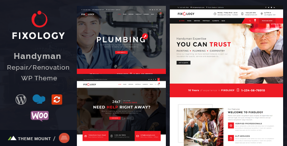 Fixology – Handyman Multi-Service WordPress Theme