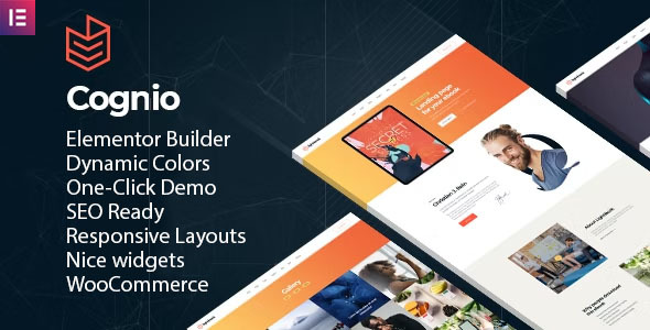 Cognio – Modern E-book Promo WordPress theme
