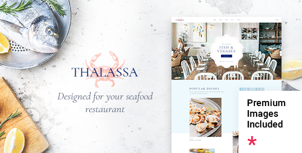 Thalassa – Seafood Restaurant WordPress Theme