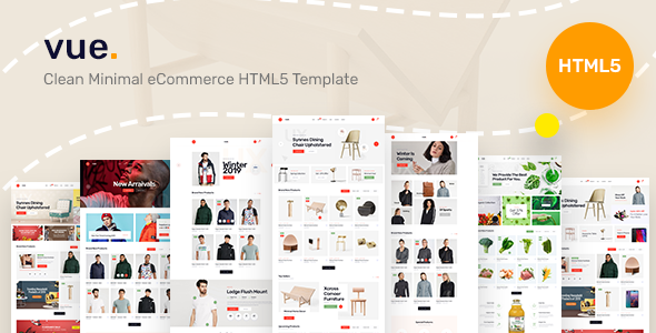 Vuee – Clean Minimal eCommerce Bootstrap 5 Template