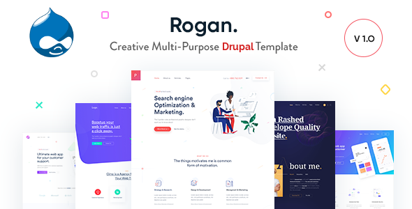 Rogan – Creative Multi-Purpose Drupal 11 & 10 Theme