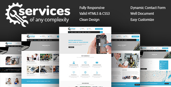 Services – Repair Responsive HTML 5 Template