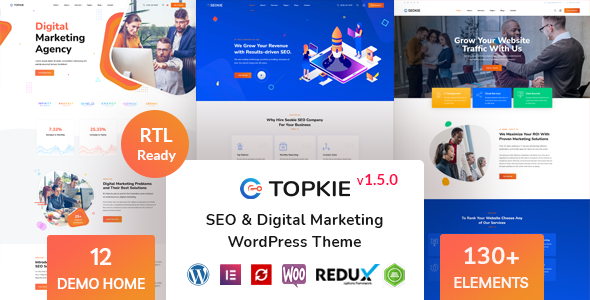 Topkie – SEO Marketing WordPress Theme