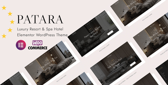 Patara – Luxury Resort & Spa Hotel Elementor WordPress Theme