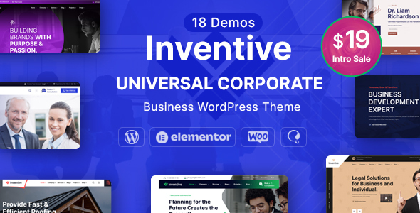 Inventive – Multi-Purpose Business WordPress Theme