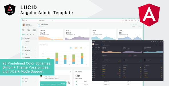 LUCID – Angular 18+, 17, 16, and 15 Admin Dashboard Template