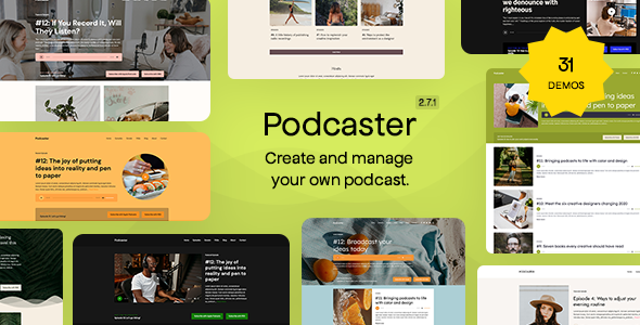 Podcaster – Multimedia WordPress Theme