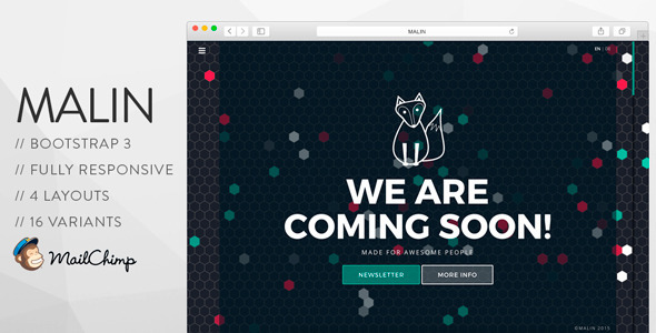 MALIN – Perfect Coming Soon Template