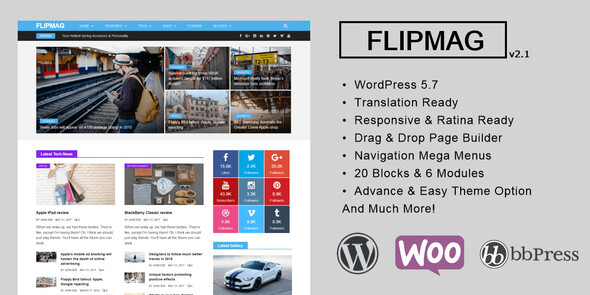 Flip Mag – Viral WordPress News Magazine/Blog Theme