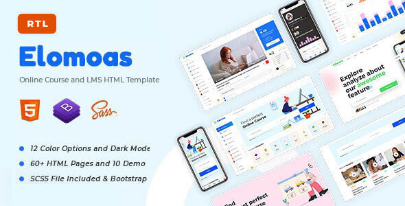 Elomoas – LMS & Online Courses Educational HTML Template