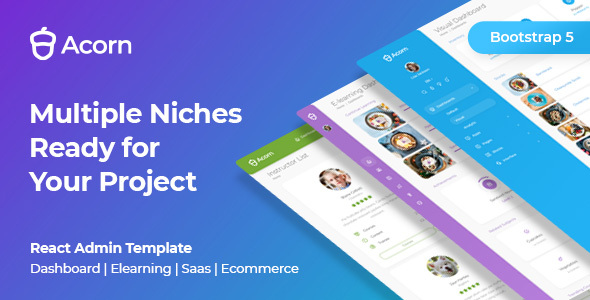 Acorn – React Admin Template