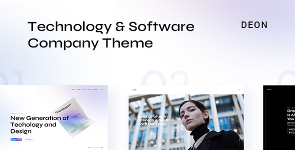 Deon – Technology and Software Company WordPress Theme