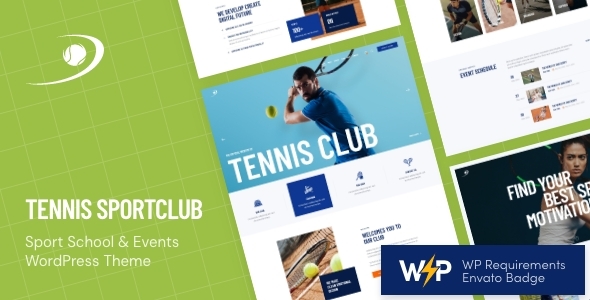 Tennis SportClub – Tennis Sports Events WordPress Theme