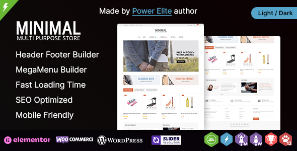 Minimal WP – Multi-purpose Elementor WooCommerce Theme