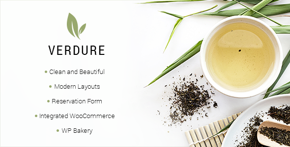 Verdure – Organic Tea Shop WordPress Theme