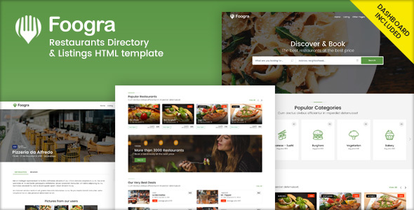 Foogra – Restaurants Directory & Listings Template