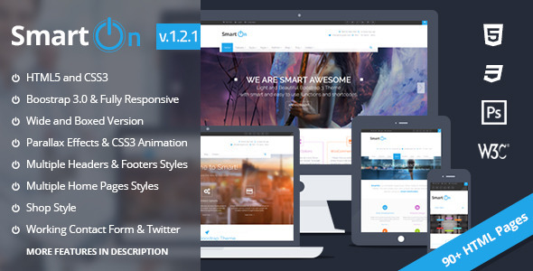 SmartOn – Ultimate Boostrap HTML5 Responsive Theme