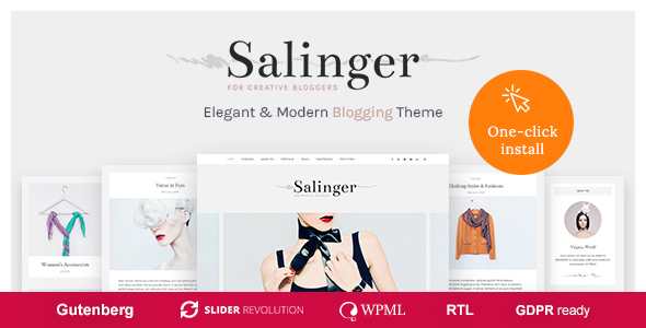 Salinger –  Portfolio and Personal Blog WordPress Theme