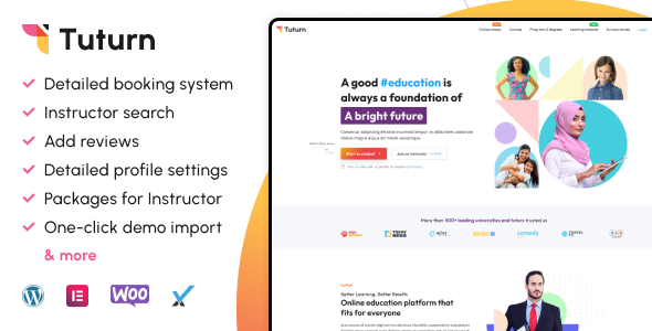 Tuturn – Online tuition and tutor marketplace WordPress Plugin