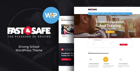 Fast & Safe – Driving School WordPress Theme