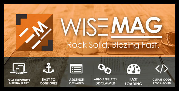Wise Mag – AdSense Optimized Magazine WordPress Theme