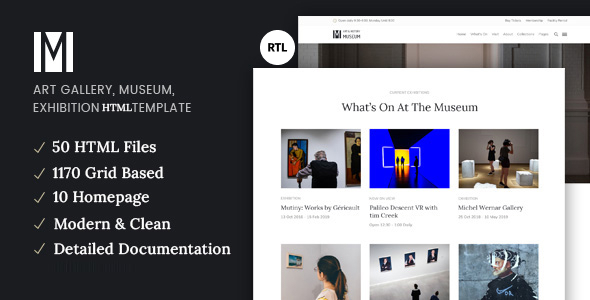 Muzze – Museum Art Gallery HTML Template