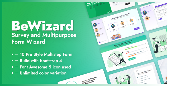 BeWizard – Survey Poll Quiz & Application Multistep Form