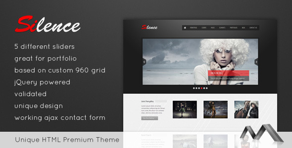 Silence – Premium HTML Template