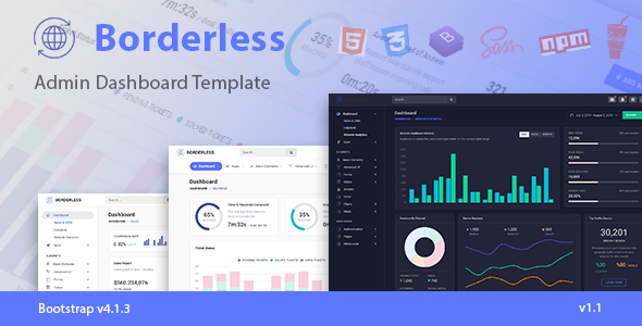 Borderless – Responsive Admin Dashboard Template