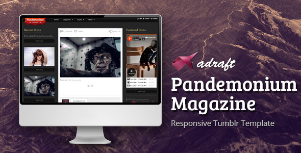 Pandemonium Magazine – Responsive Tumblr Theme