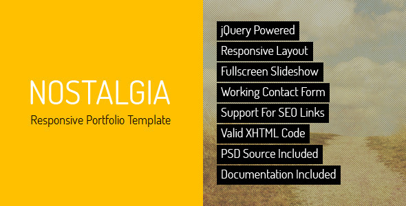 Nostalgia – Portfolio Template