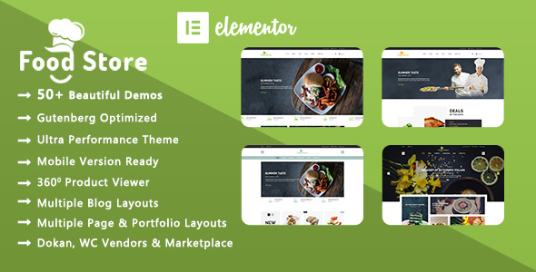 Food Store – Organic & Restaurant WooCommerce WordPress Theme