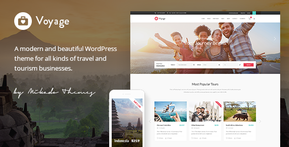 Voyage – Travel WordPress Theme