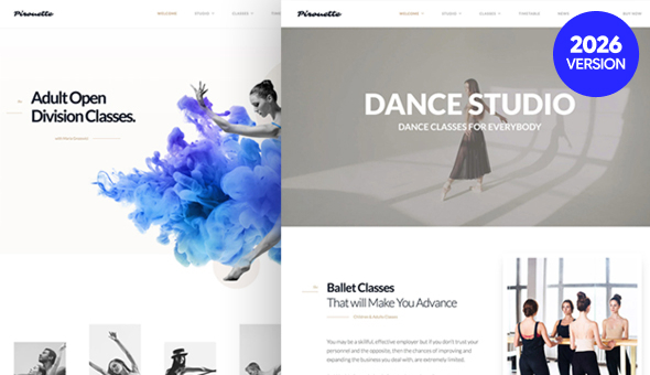 Dance WordPress Theme – Dancing Academy