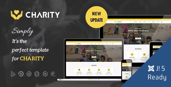 Charity – Nonprofit, Fundraising Joomla Template