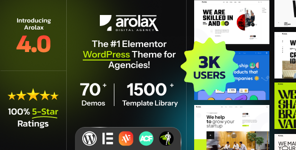 Arolax – Creative Digital Agency Theme