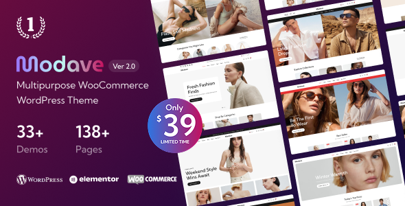 Modave – Ultimate Multipurpose WooCommerce WordPress Theme