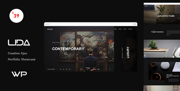 Lida – Ajax Portfolio WordPress Theme