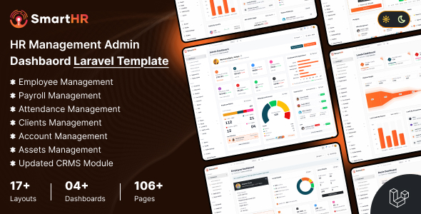 SmartHR – Laravel HRM, Payroll & Workforce Management Admin Template