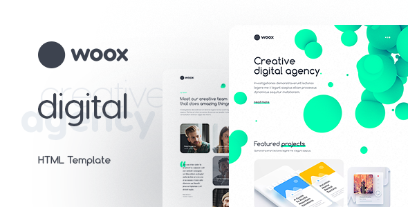Woox – Creative Portfolio HTML Website Template