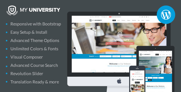 Education WordPress Theme – My University