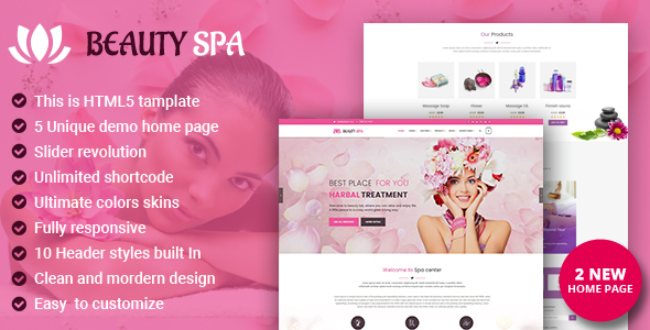 Spa – Beauty Salon , Hair & Wellness HTML Template