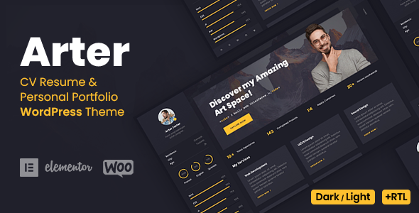 Arter – Personal Portfolio WordPress Theme