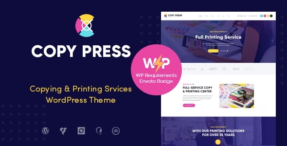 CopyPress – Type Design & Printing Services WordPress Theme