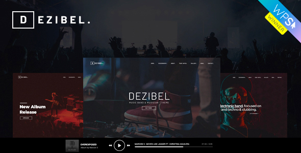 Dezibel – Music Band & Musician WordPress Theme