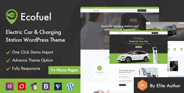 Ecofuel – Electric Car & Charging Station WordPress Theme