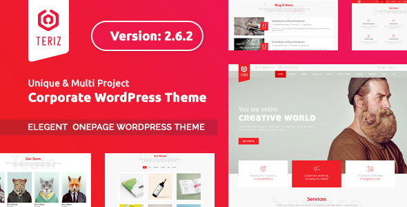 Teriz – Multipurpose Onepage WordPress Theme
