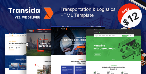 Transida – Logistics & Transportation HTML Template