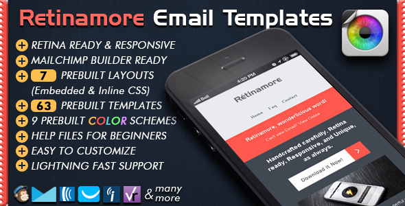 Retinamore – Responsive Email Newsletter Template
